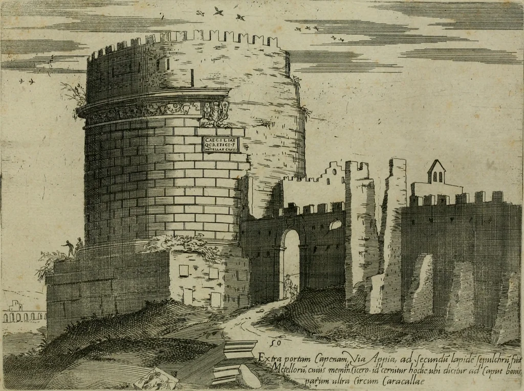 An illustration from Vrbis Romae aedificiorvm illvstrivmqvae svpersvnt reliqviae, 1569, leaf 106