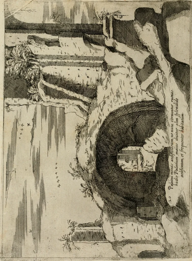 An illustration from Vrbis Romae aedificiorvm illvstrivmqvae svpersvnt reliqviae, 1569, leaf 47