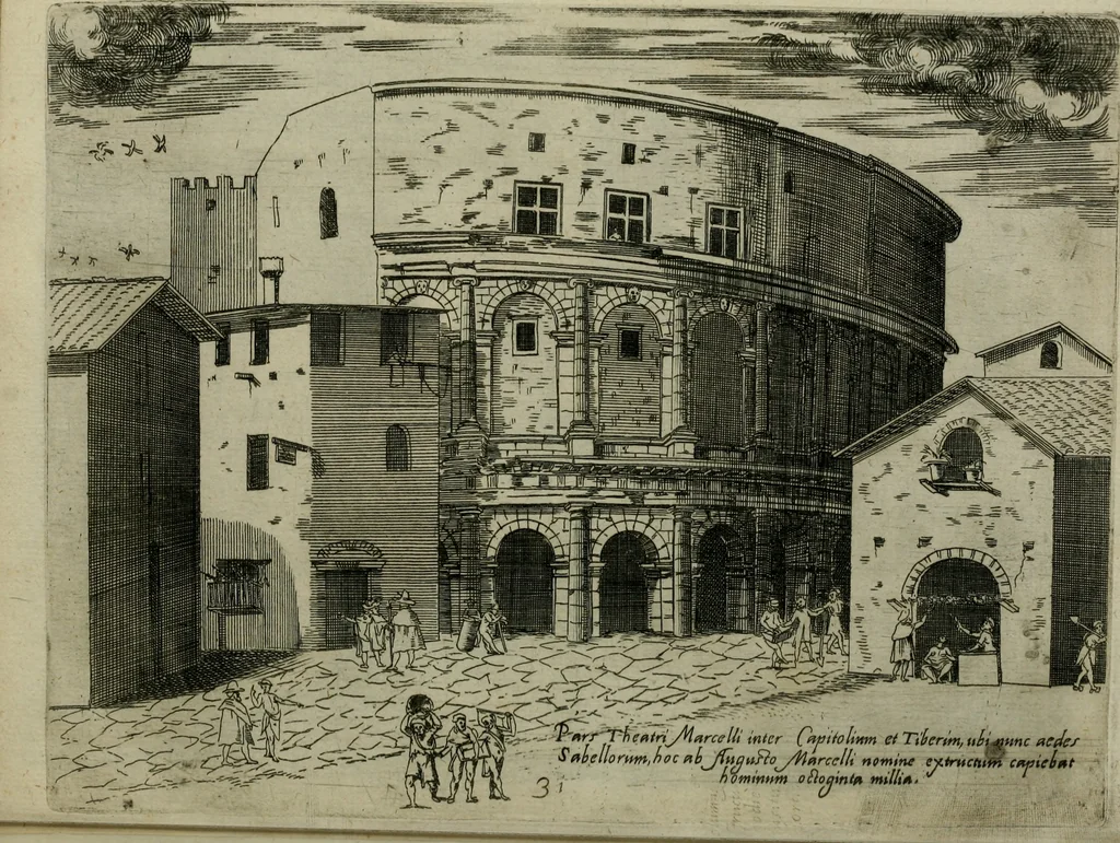 An illustration from Vrbis Romae aedificiorvm illvstrivmqvae svpersvnt reliqviae, 1569, leaf 68