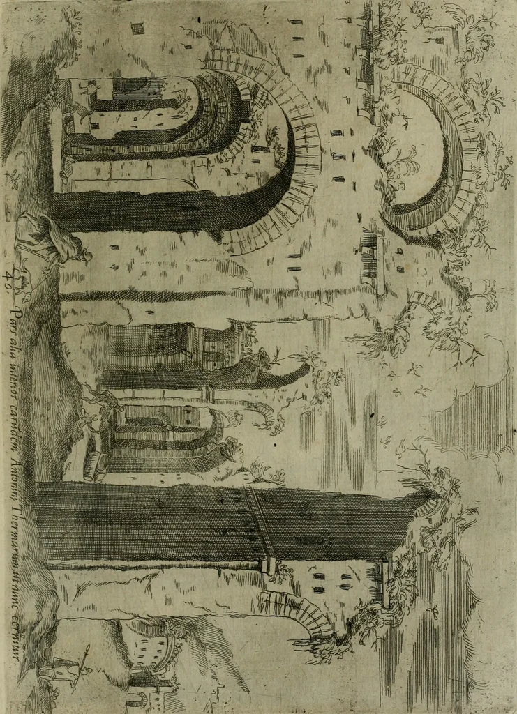An illustration from Vrbis Romae aedificiorvm illvstrivmqvae svpersvnt reliqviae, 1569, leaf 86