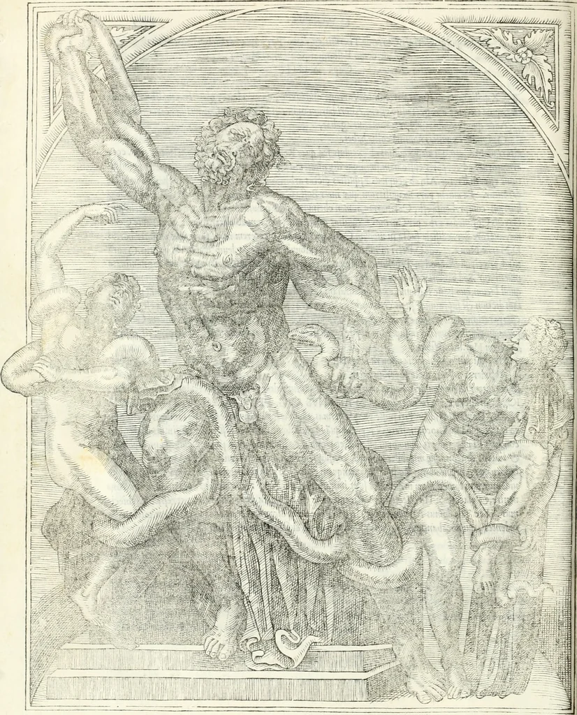 An illustration from Vrbis Romae topographia : nvper ab ipso avctore nonnvllis erroribvs svblatis emandata, addita etiam interpretatione nominum quæ unica litera uel syllaba in antiquis titulis scripta inueniuntur : cvi etiam ab eodem adiectae svnt qvam breuissimæ obseruationes de prænomine, nomine, & cognomine de quibus etsi multi multa scripsere nemo tamen hactenus rei ueritatem attigisse videtur, 1544, leaf 109