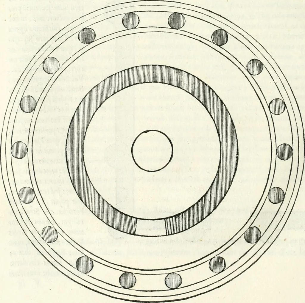 An illustration from Vrbis Romae topographia : nvper ab ipso avctore nonnvllis erroribvs svblatis emandata, addita etiam interpretatione nominum quæ unica litera uel syllaba in antiquis titulis scripta inueniuntur : cvi etiam ab eodem adiectae svnt qvam breuissimæ obseruationes de prænomine, nomine, & cognomine de quibus etsi multi multa scripsere nemo tamen hactenus rei ueritatem attigisse videtur, 1544, leaf 87