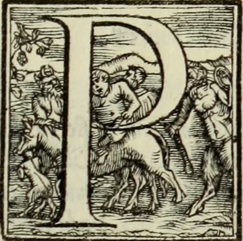 An illustration from Vrbis Romae topographia. Nvper ab ipso avctore nonnvllis erroribvs svblatis emendata. Addita etiam interpretatione Nominum, quae unica Litera, uel Syllaba in antiquis titulis scripta inueniuntur. Cui etiam ab eodem adiectae svnt qvam-breuissimae obseruationes de praenomine, nomine, & cognomine. De quibus etsi multi multa scriptsere, nemo tamen hactenus rei ueritatem attigisse videtur, 1544, leaf 54