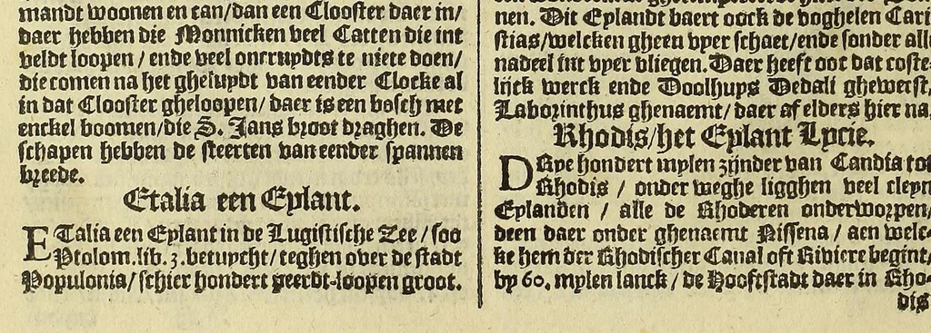 An illustration from VVerelt-boeck, : spieghel ende beeltenisse des gheheelen aerdtbodems,, 1595, leaf 26