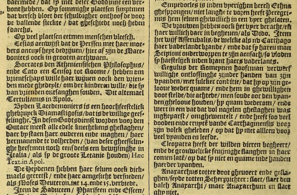 An illustration from VVerelt-boeck, : spieghel ende beeltenisse des gheheelen aerdtbodems,, 1595, leaf 270
