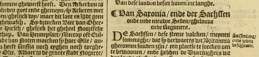 An illustration from VVerelt-boeck, : spieghel ende beeltenisse des gheheelen aerdtbodems,, 1595, leaf 69