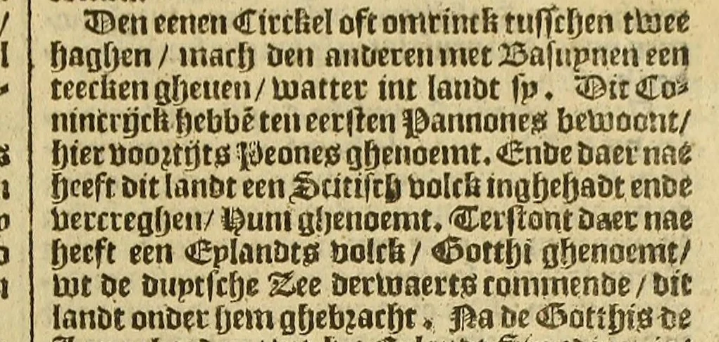 An illustration from VVerelt-boeck, : spieghel ende beeltenisse des gheheelen aerdtbodems,, 1595, leaf 93