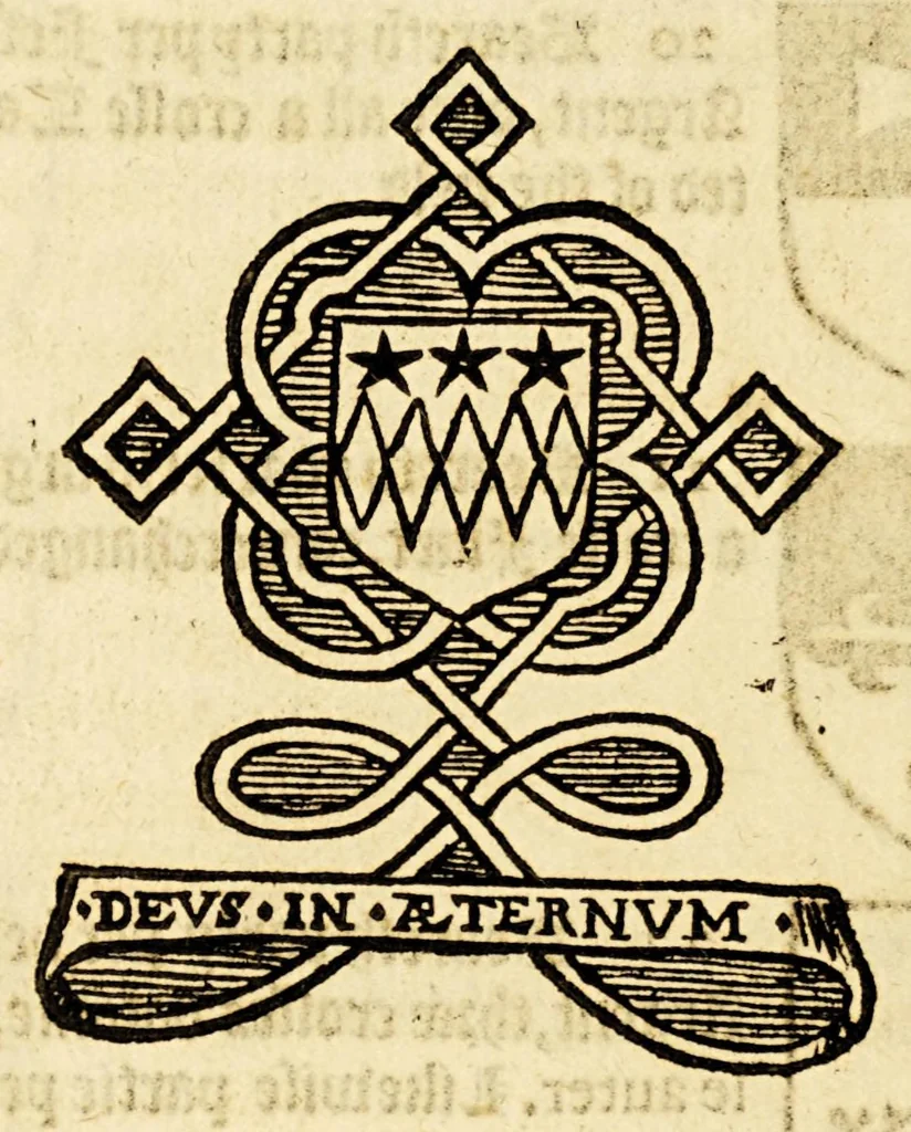 An illustration from VVorkes of armorie : deuided into three bookes, entituled, the concordes of armorie, the armorie of honor, and of cotes and creastes,, 1597, leaf 286