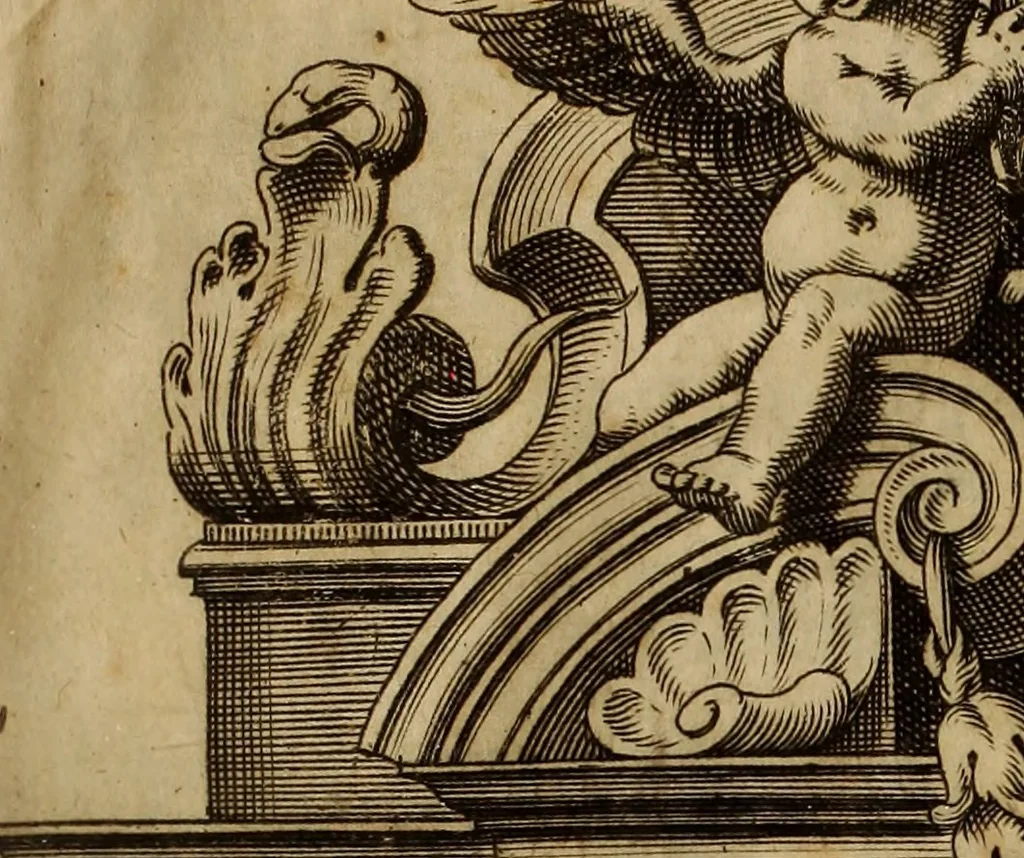 An illustration from Vylssis Aldrovandi ... Serpentvm, et draconv historiae libri dvo : Bartholomaevs Ambrosinvs ... opus concinnauit ... : cum indice memorabilium, nec non uariar linguar locupletissimo, 1640, leaf 4