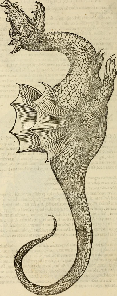 An illustration from Vylssis Aldrovandi ... Serpentvm, et draconv historiae libri dvo : Bartholomaevs Ambrosinvs ... opus concinnauit ... : cum indice memorabilium, nec non uariar linguar locupletissimo, 1640, leaf 433