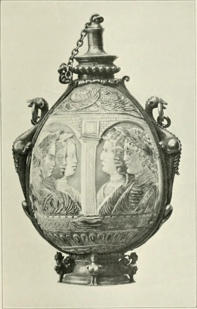 An illustration from The Waddesdon bequest : catalog of the works of art bequeathed to the British Museum by Baron Ferdinand Rothschild, 1898, 1902, leaf 130