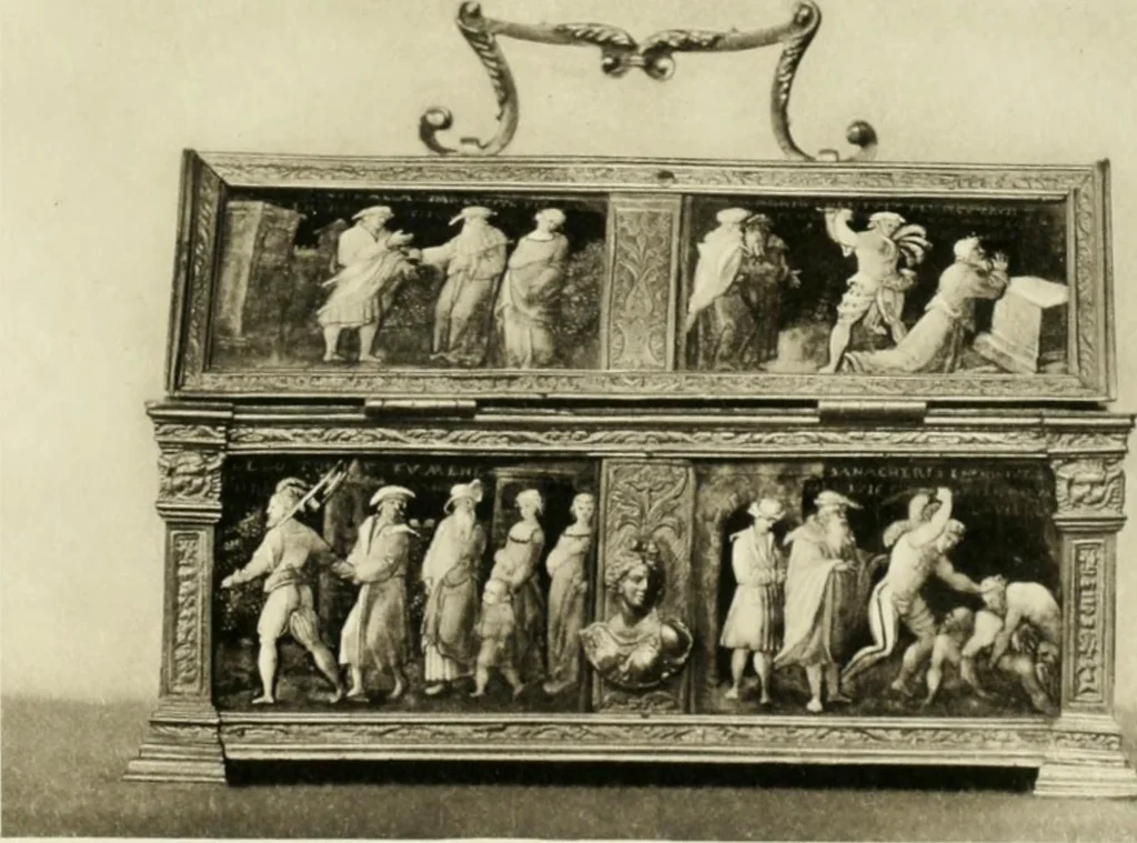 An illustration from The Waddesdon bequest : catalog of the works of art bequeathed to the British Museum by Baron Ferdinand Rothschild, 1898, 1902, leaf 164