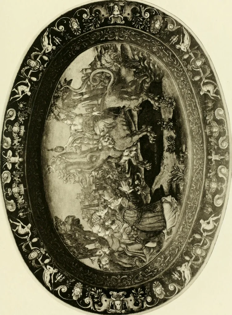 An illustration from The Waddesdon bequest : catalog of the works of art bequeathed to the British Museum by Baron Ferdinand Rothschild, 1898, 1902, leaf 168