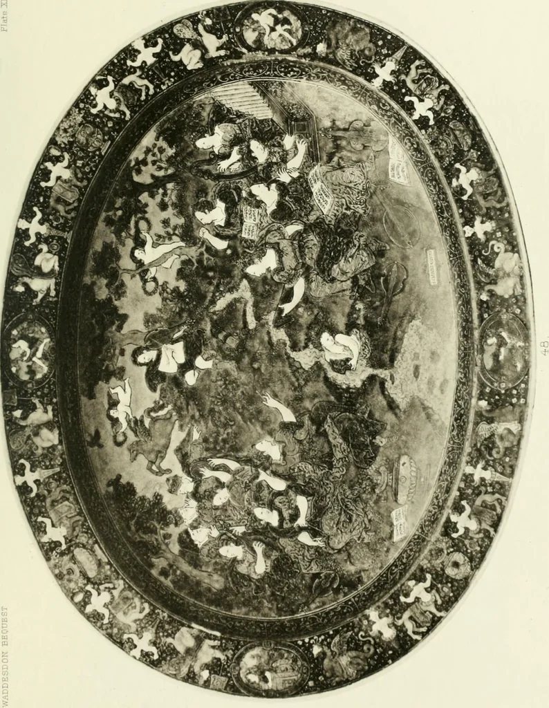 An illustration from The Waddesdon bequest : catalog of the works of art bequeathed to the British Museum by Baron Ferdinand Rothschild, 1898, 1902, leaf 174