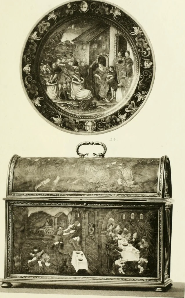 An illustration from The Waddesdon bequest : catalog of the works of art bequeathed to the British Museum by Baron Ferdinand Rothschild, 1898, 1902, leaf 176