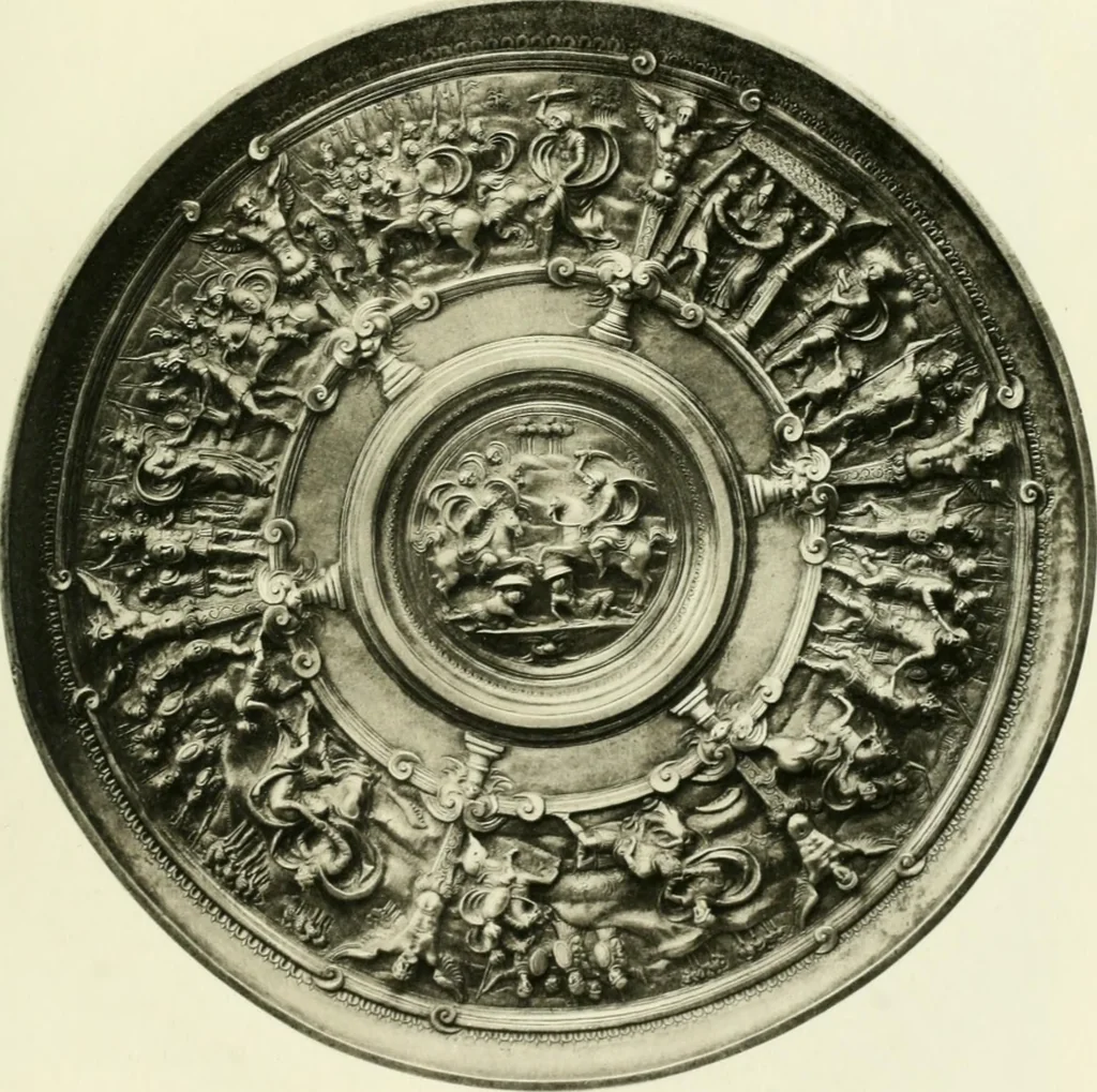 An illustration from The Waddesdon bequest : catalog of the works of art bequeathed to the British Museum by Baron Ferdinand Rothschild, 1898, 1902, leaf 196