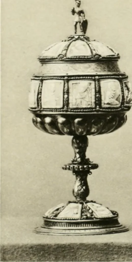 An illustration from The Waddesdon bequest : catalog of the works of art bequeathed to the British Museum by Baron Ferdinand Rothschild, 1898, 1902, leaf 198
