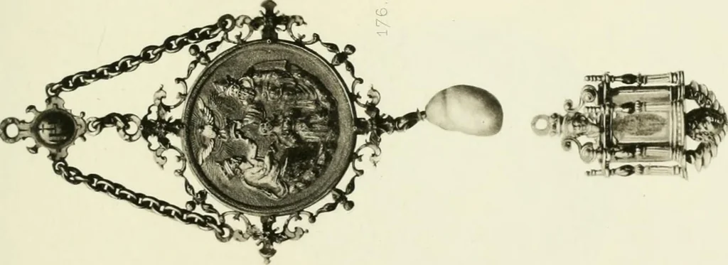 An illustration from The Waddesdon bequest : catalog of the works of art bequeathed to the British Museum by Baron Ferdinand Rothschild, 1898, 1902, leaf 230
