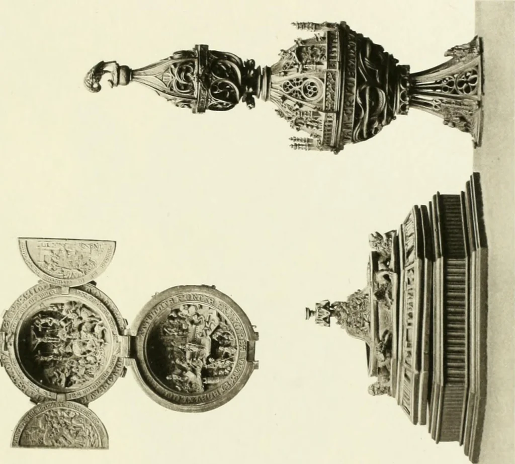 An illustration from The Waddesdon bequest : catalog of the works of art bequeathed to the British Museum by Baron Ferdinand Rothschild, 1898, 1902, leaf 244