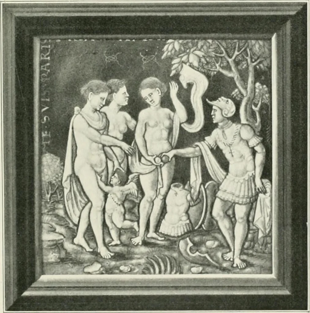 An illustration from The Waddesdon bequest : catalog of the works of art bequeathed to the British Museum by Baron Ferdinand Rothschild, 1898, 1902, leaf 38