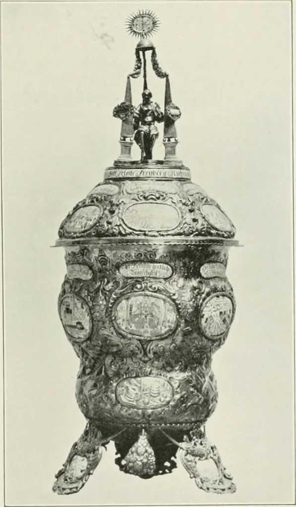 An illustration from The Waddesdon bequest : catalog of the works of art bequeathed to the British Museum by Baron Ferdinand Rothschild, 1898, 1902, leaf 82