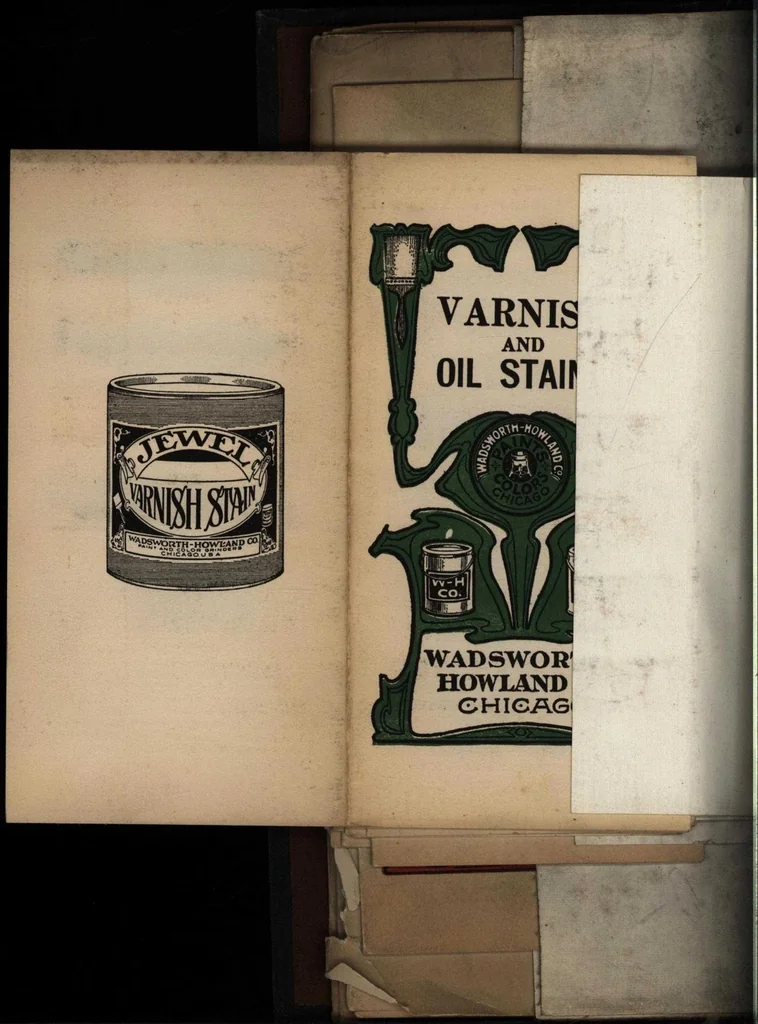 An illustration from [Wadsworth, Howland & Company post binder for paint sample catalogs], 1900, leaf 24