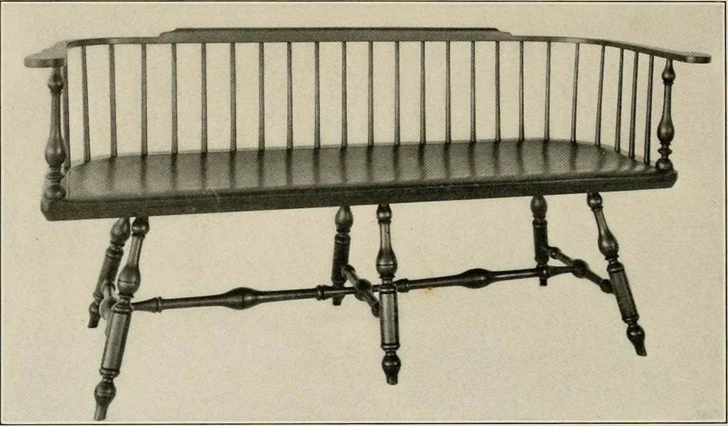 An illustration from Wallace Nutting Windsors : correct Windsor furniture., 1918, leaf 13