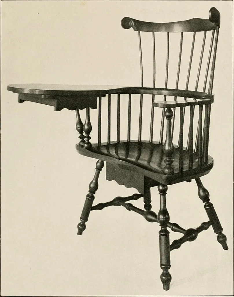 An illustration from Wallace Nutting Windsors : correct Windsor furniture., 1918, leaf 16