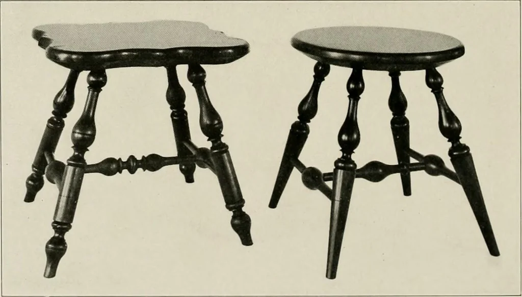 An illustration from Wallace Nutting Windsors : correct Windsor furniture., 1918, leaf 17