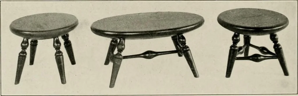 An illustration from Wallace Nutting Windsors : correct Windsor furniture., 1918, leaf 19