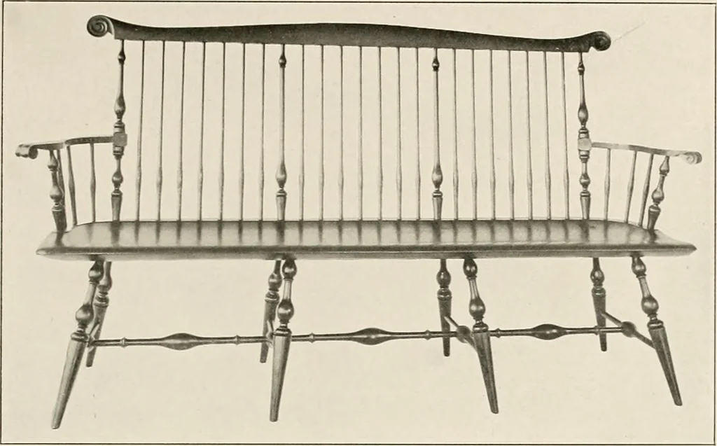 An illustration from Wallace Nutting Windsors : correct Windsor furniture., 1918, leaf 24
