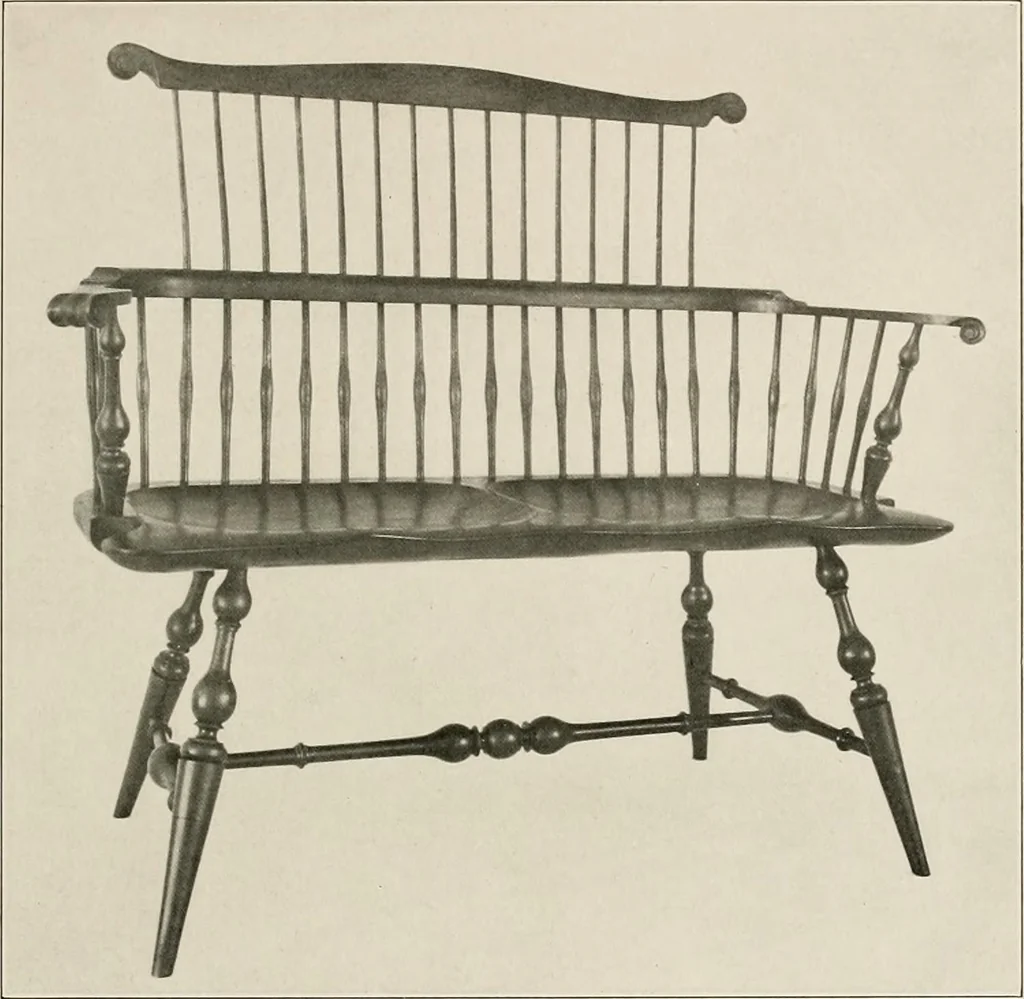 An illustration from Wallace Nutting Windsors : correct Windsor furniture., 1918, leaf 26