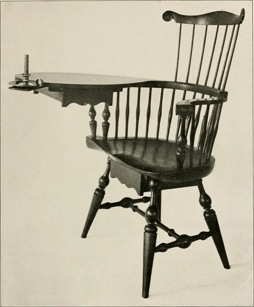 An illustration from Wallace Nutting Windsors : correct Windsor furniture., 1918, leaf 30