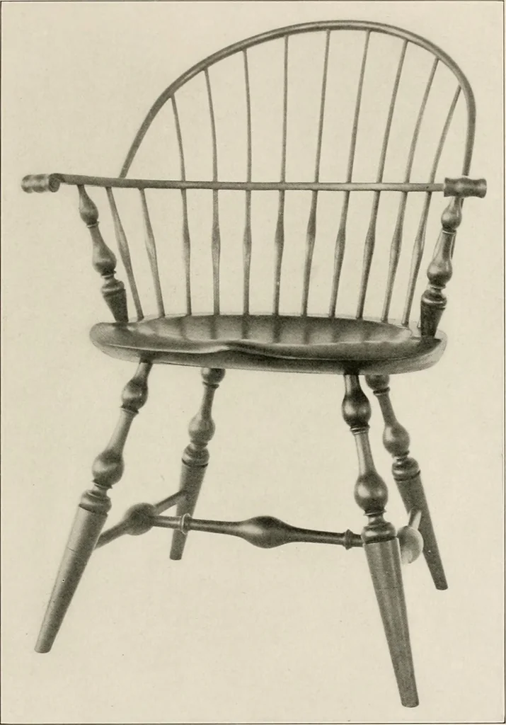 An illustration from Wallace Nutting Windsors : correct Windsor furniture., 1918, leaf 34
