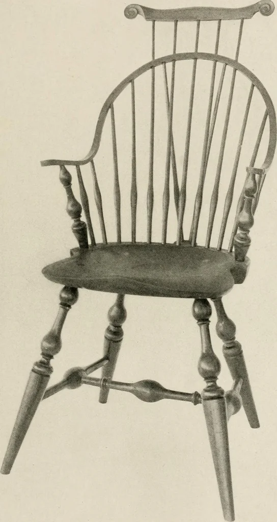 An illustration from Wallace Nutting Windsors : correct Windsor furniture., 1918, leaf 38