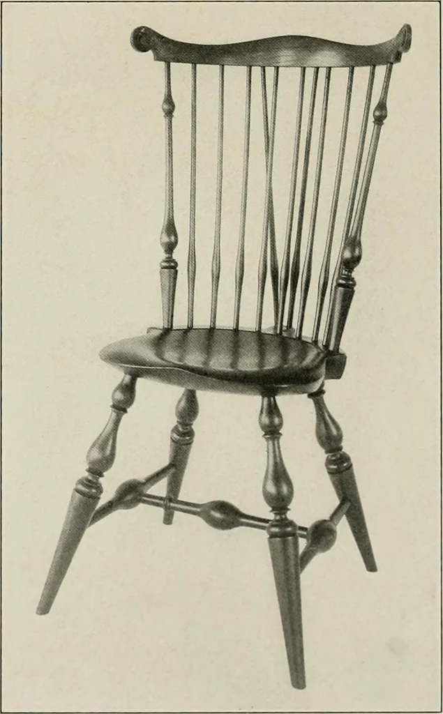 An illustration from Wallace Nutting Windsors : correct Windsor furniture., 1918, leaf 41