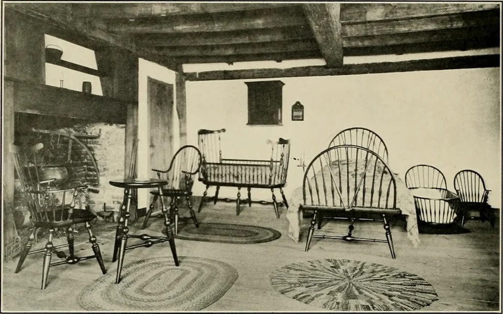 An illustration from Wallace Nutting Windsors : correct Windsor furniture., 1918, leaf 51