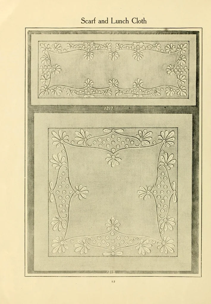 An illustration from Wallachian embroidery, 1908, leaf 16