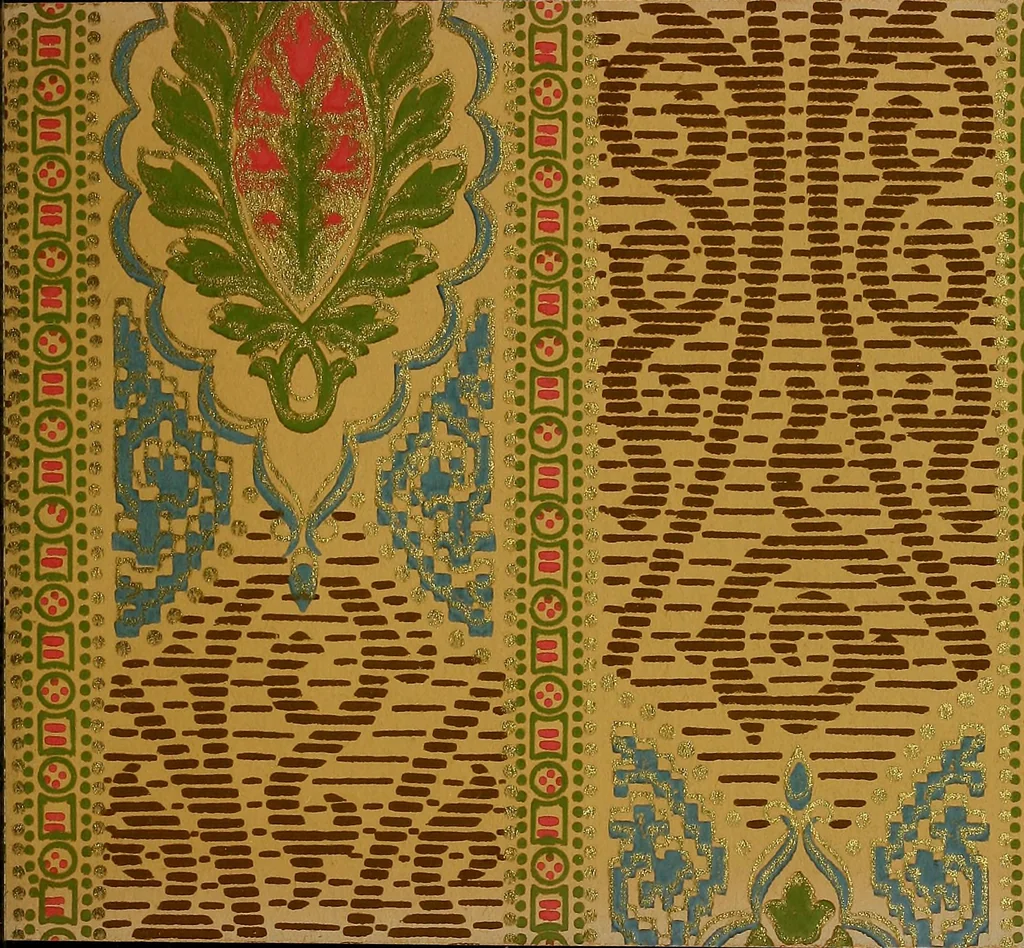 An illustration from Wall paper., 1900, leaf 100