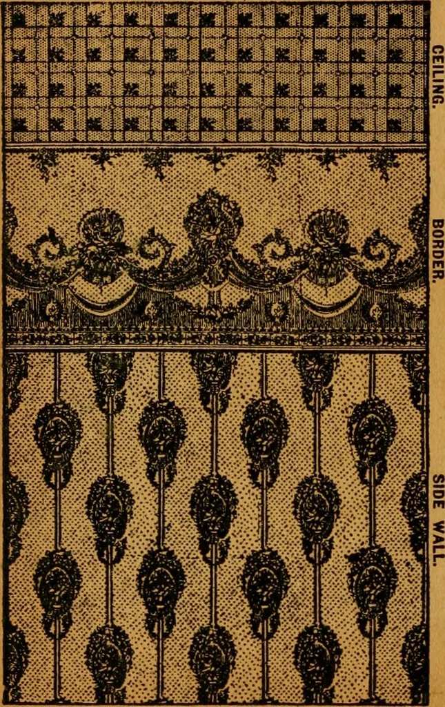 An illustration from Wall paper., 1900, leaf 107
