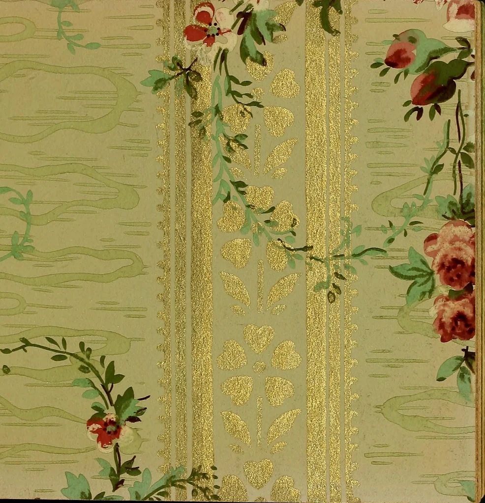 An illustration from Wall paper., 1900, leaf 108
