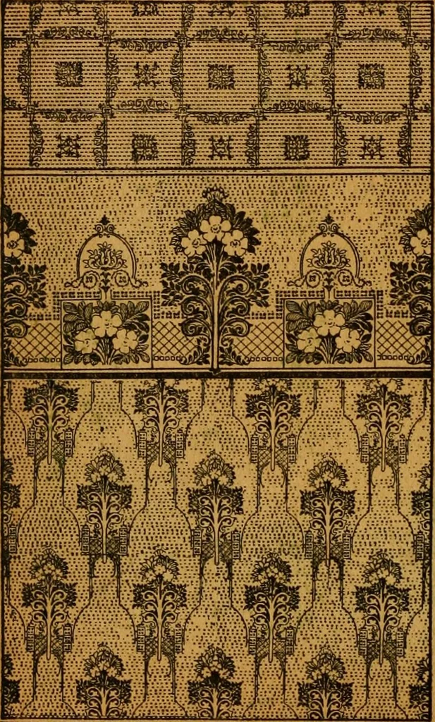 An illustration from Wall paper., 1900, leaf 115