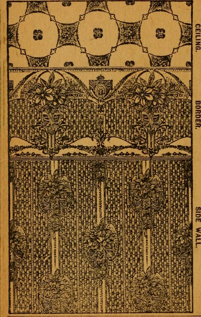 An illustration from Wall paper., 1900, leaf 121