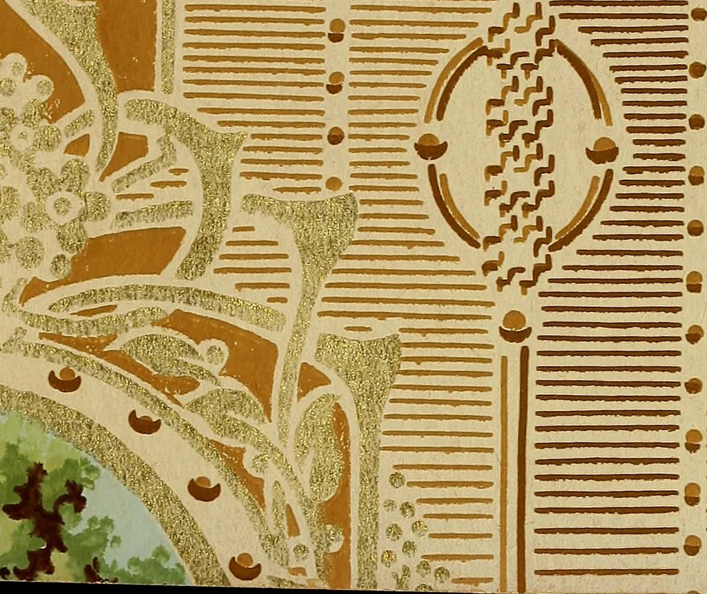 An illustration from Wall paper., 1900, leaf 126