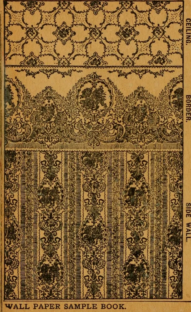 An illustration from Wall paper., 1900, leaf 145