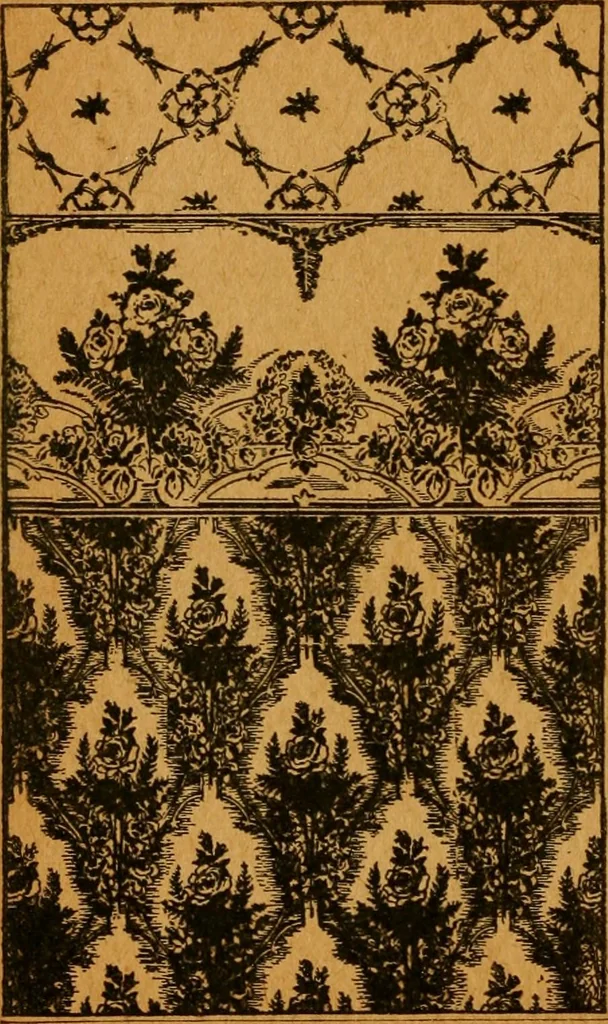An illustration from Wall paper., 1900, leaf 147