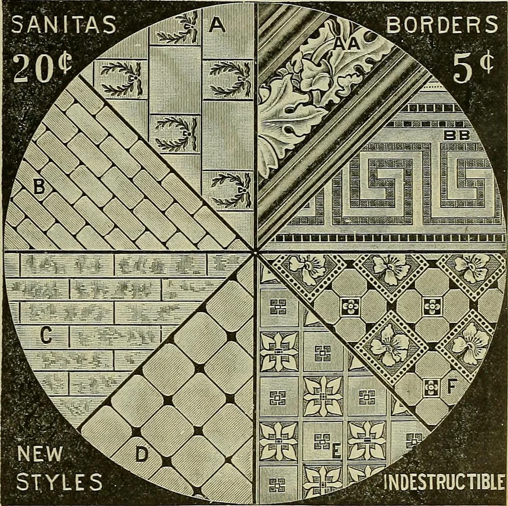 An illustration from Wall paper., 1900, leaf 16