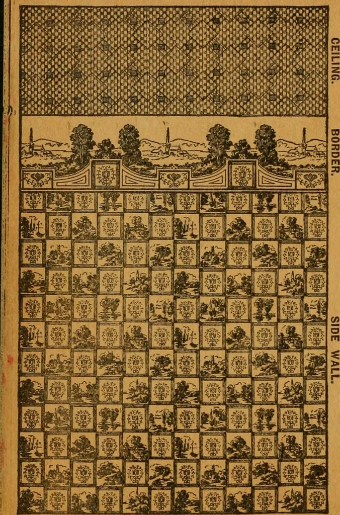 An illustration from Wall paper., 1900, leaf 41