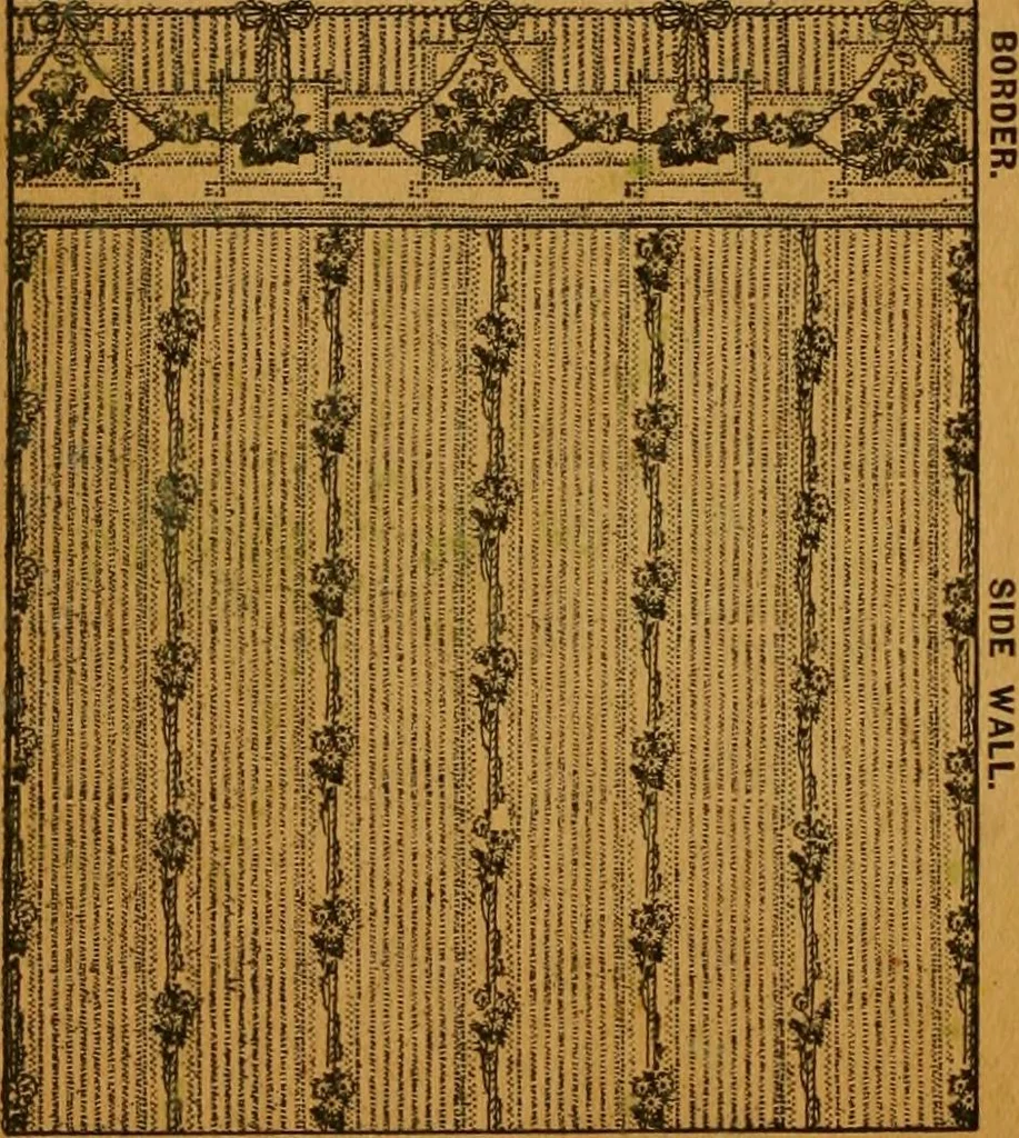 An illustration from Wall paper., 1900, leaf 43