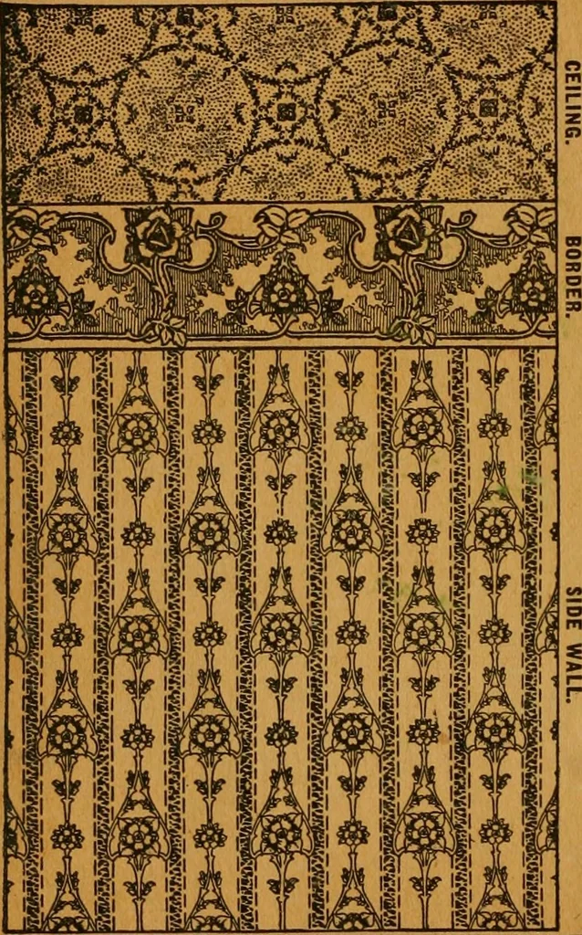 An illustration from Wall paper., 1900, leaf 49